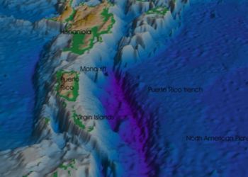 Trinchera de Puerto Rico. (USGS)